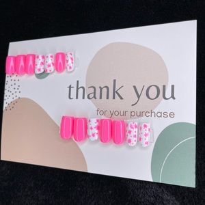 Pretty Hot Pink Xtra Short Press On Nails Set